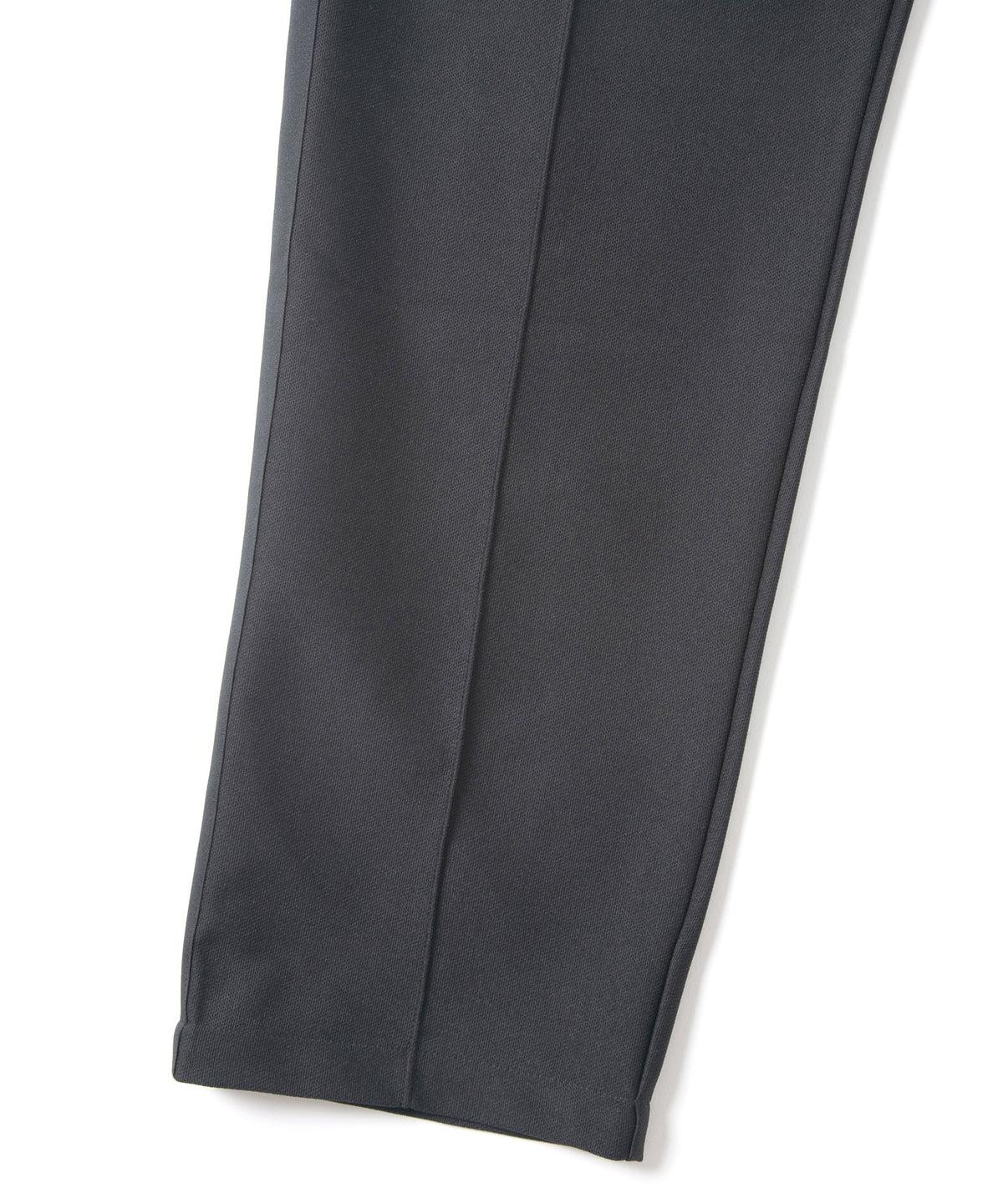 ポリ キュプラ ナイロン ハイブリッドジャージ トラック テーパードパンツ - BLACK