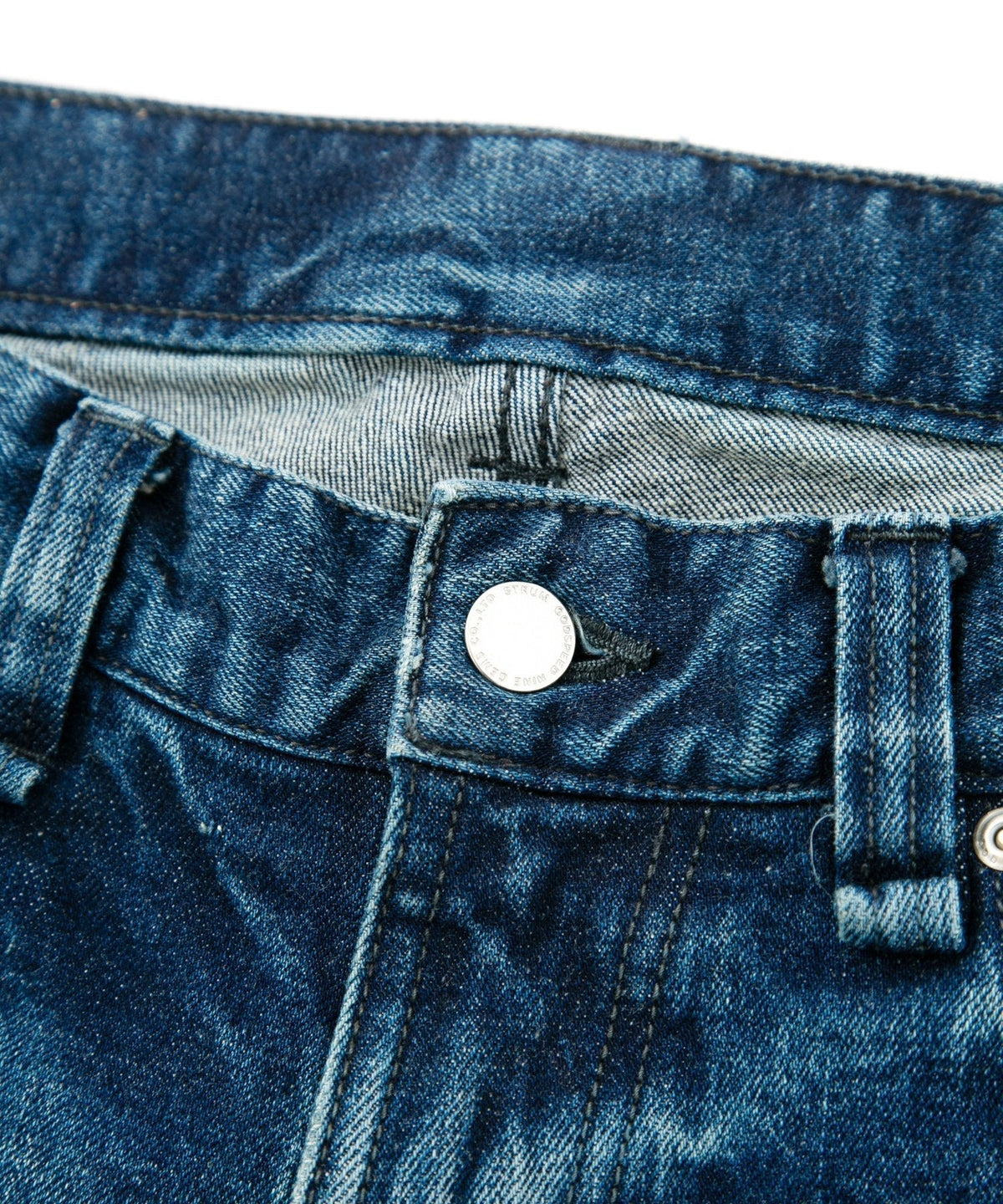 12.5oz オーガニックコットン ストレッチデニム TIGHT JOE タイトストレート ユーズド加工 - INDIGO