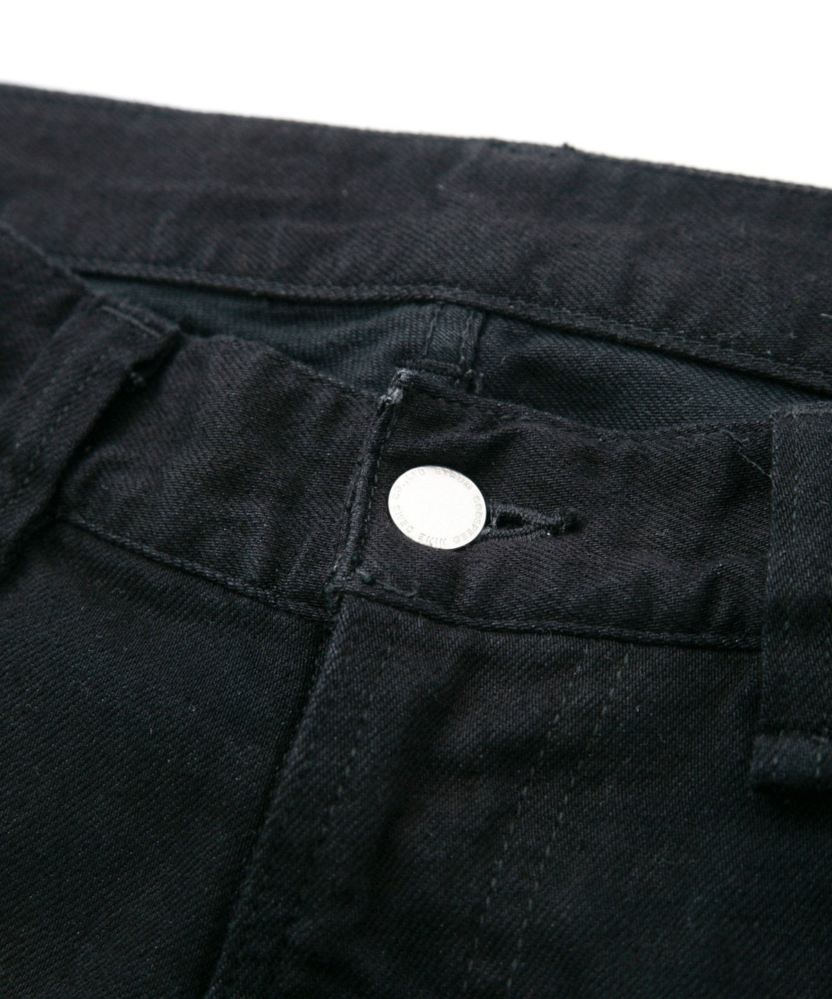 11oz オーガニックコットン ストレッチデニム TIGHT JOE タイトストレート ワンウォッシュ - BLACK