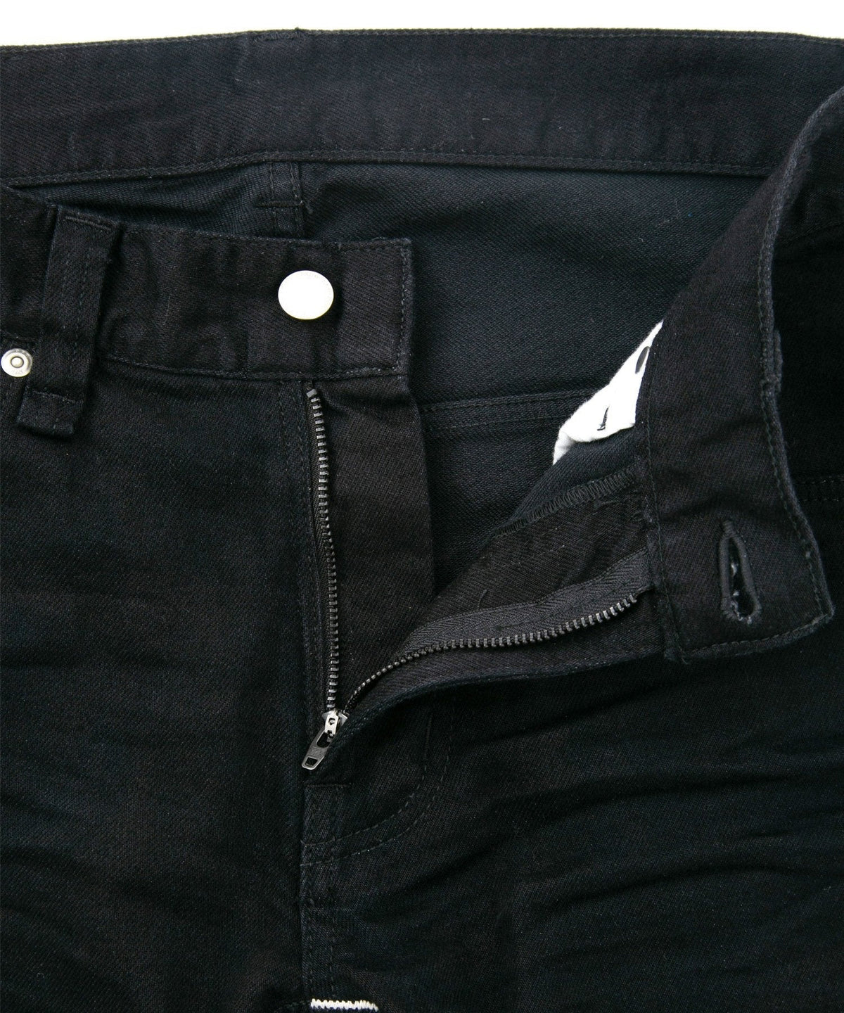 11oz オーガニックコットン ストレッチデニム TIGHT JOE タイトストレート ワンウォッシュ - BLACK