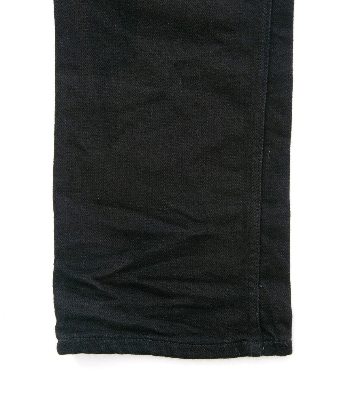 11oz オーガニックコットン ストレッチデニム TIGHT JOE タイトストレート ワンウォッシュ - BLACK