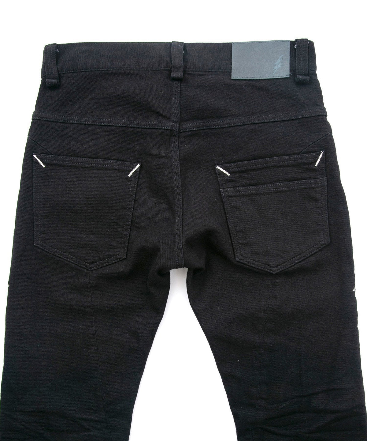 11oz オーガニックコットン ストレッチデニム TIGHT JOE タイトストレート ワンウォッシュ - BLACK