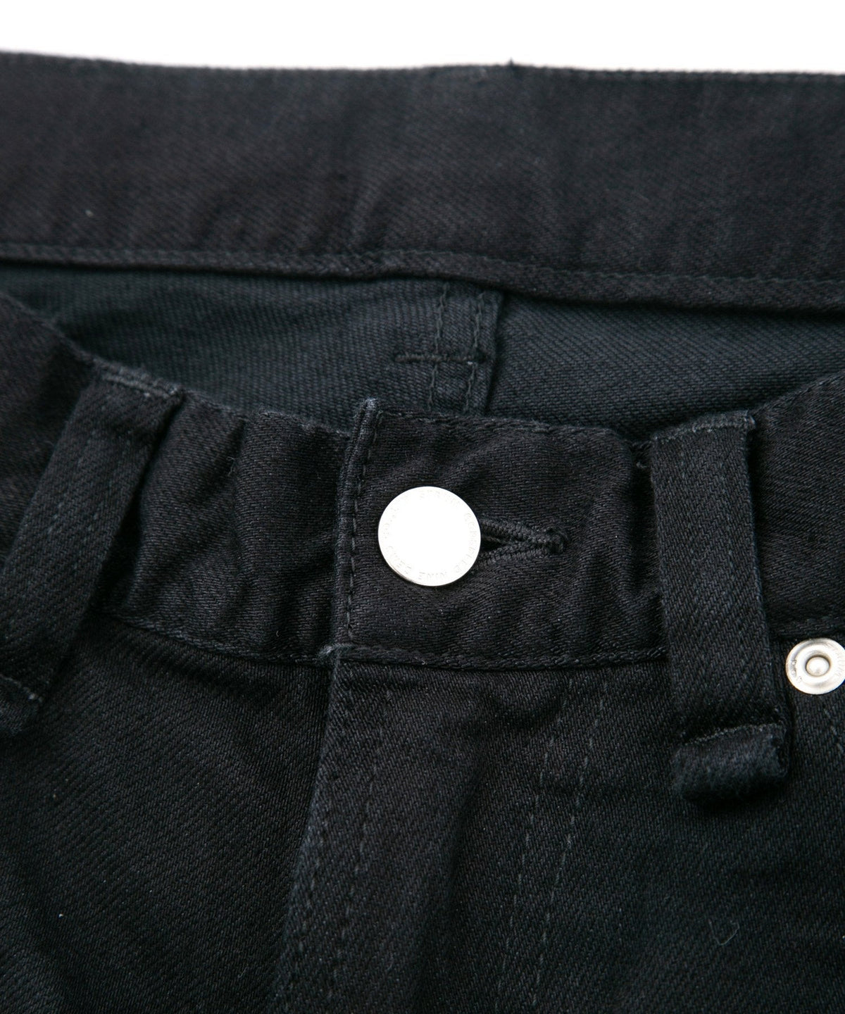 11oz オーガニックコットン ストレッチデニム SKINNY JOHN スキニー ワンウォッシュ - BLACK