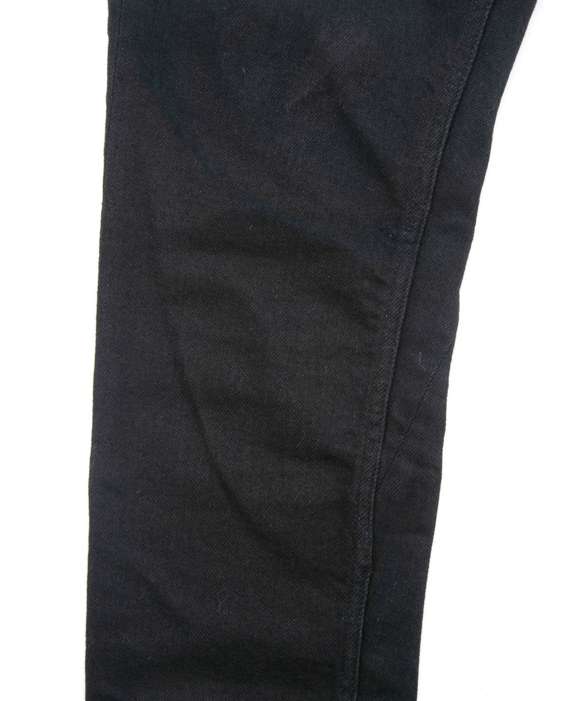 11oz オーガニックコットン ストレッチデニム SKINNY JOHN スキニー ワンウォッシュ - BLACK