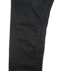 11oz オーガニックコットン ストレッチデニム SKINNY JOHN スキニー ワンウォッシュ - BLACK