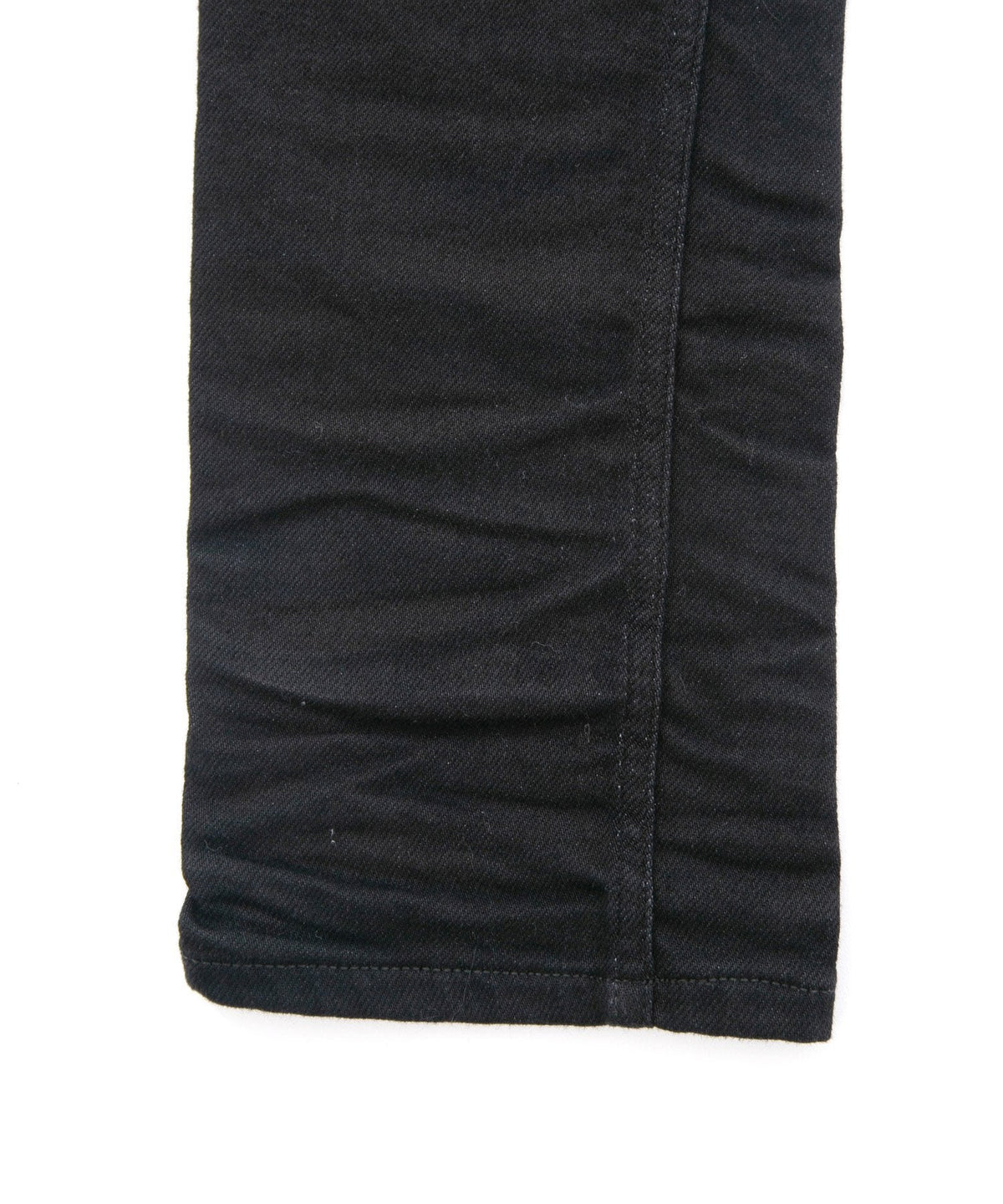 11oz オーガニックコットン ストレッチデニム SKINNY JOHN スキニー ワンウォッシュ - BLACK