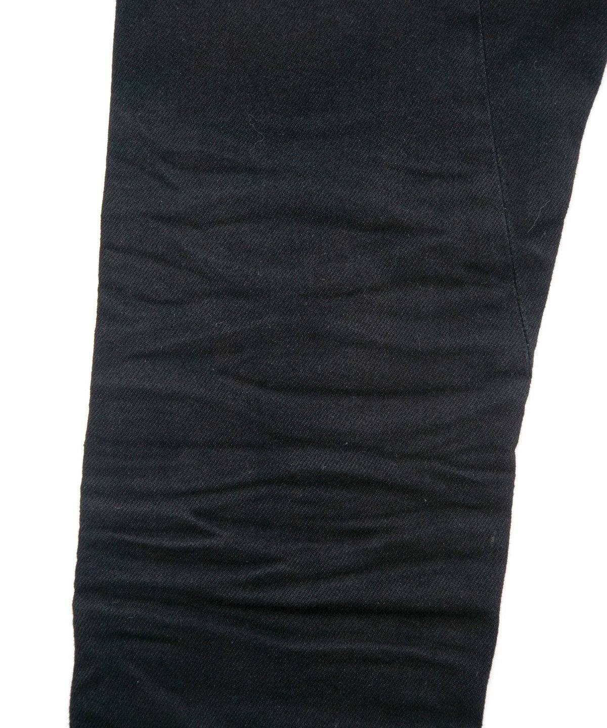 11oz オーガニックコットン ストレッチデニム SKINNY JOHN スキニー ワンウォッシュ - BLACK