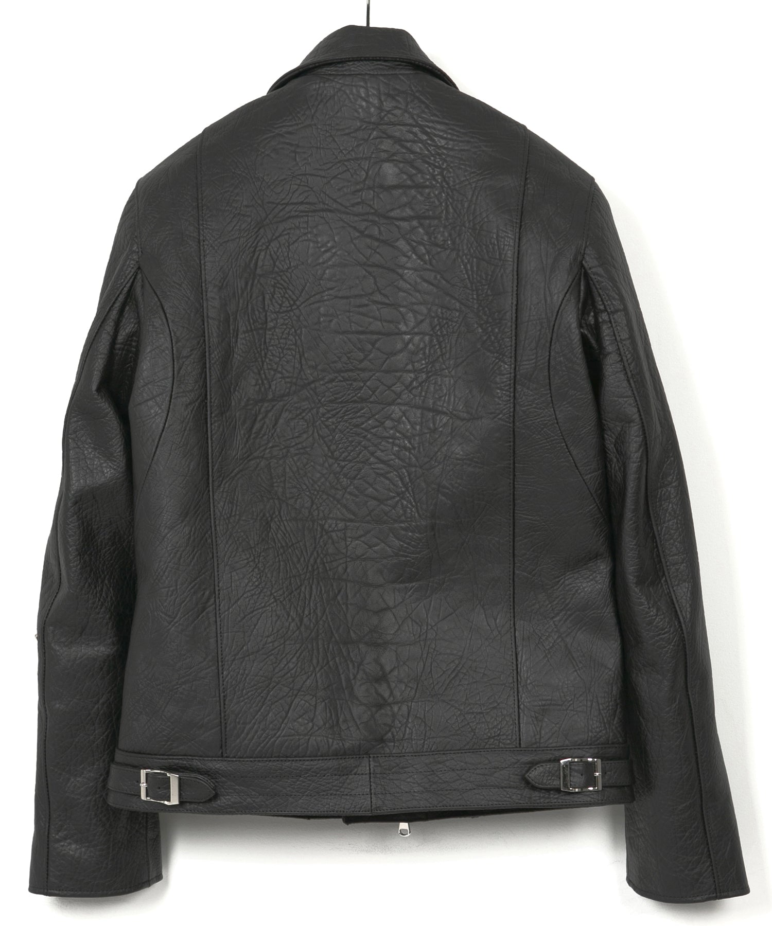 Load image into Gallery viewer, Full tanning natural wrinkle horsehide SPEEDER double rider jacket - BLACK