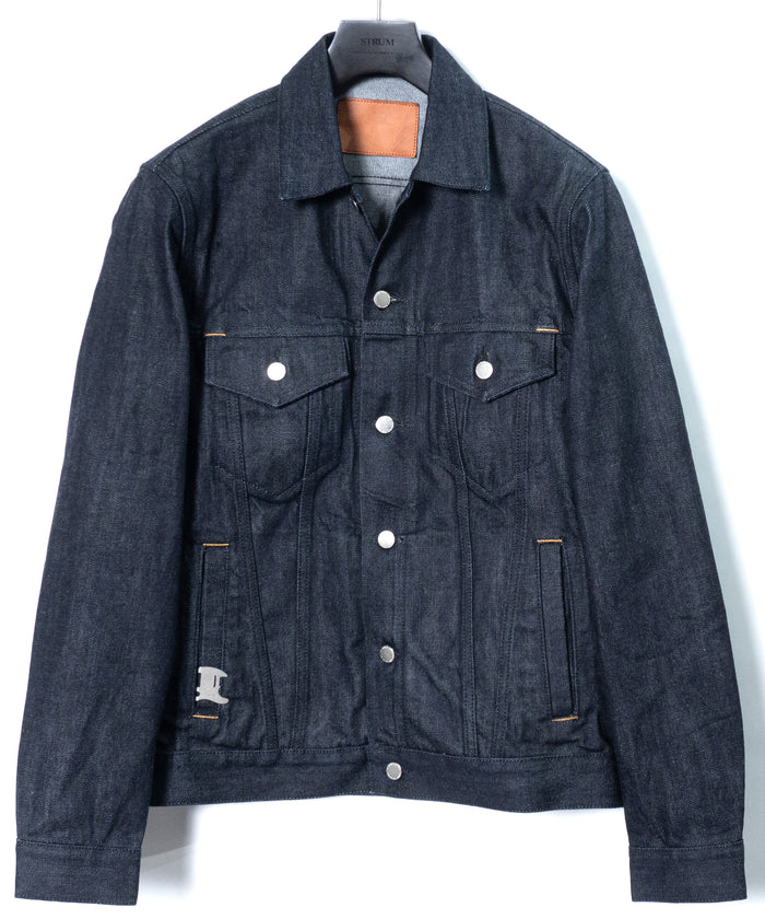 【直営限定】14oz ディープブルー ヘビーセルヴィッチ デニム Gジャン - INDIGO