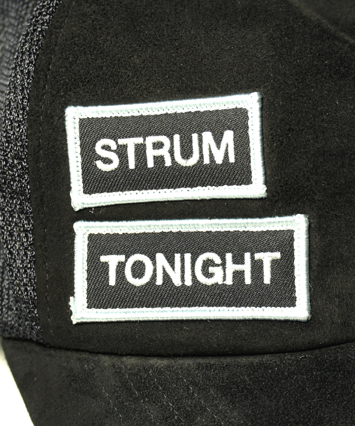 LEATHER MESH CAP with Visor parts - BLACK