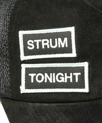 LEATHER MESH CAP with Visor parts - BLACK