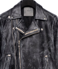 画像をギャラリービューアに読み込む, 【直営限定】オイルカーフ RAVEN ダブルライダースジャケット CUSTOM