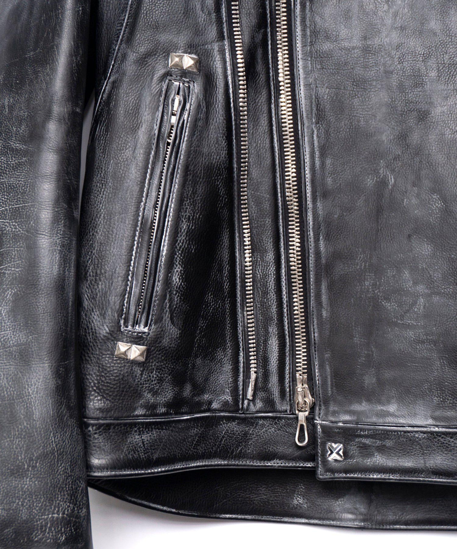 画像をギャラリービューアに読み込む, 【直営限定】オイルカーフ RAVEN ダブルライダースジャケット CUSTOM