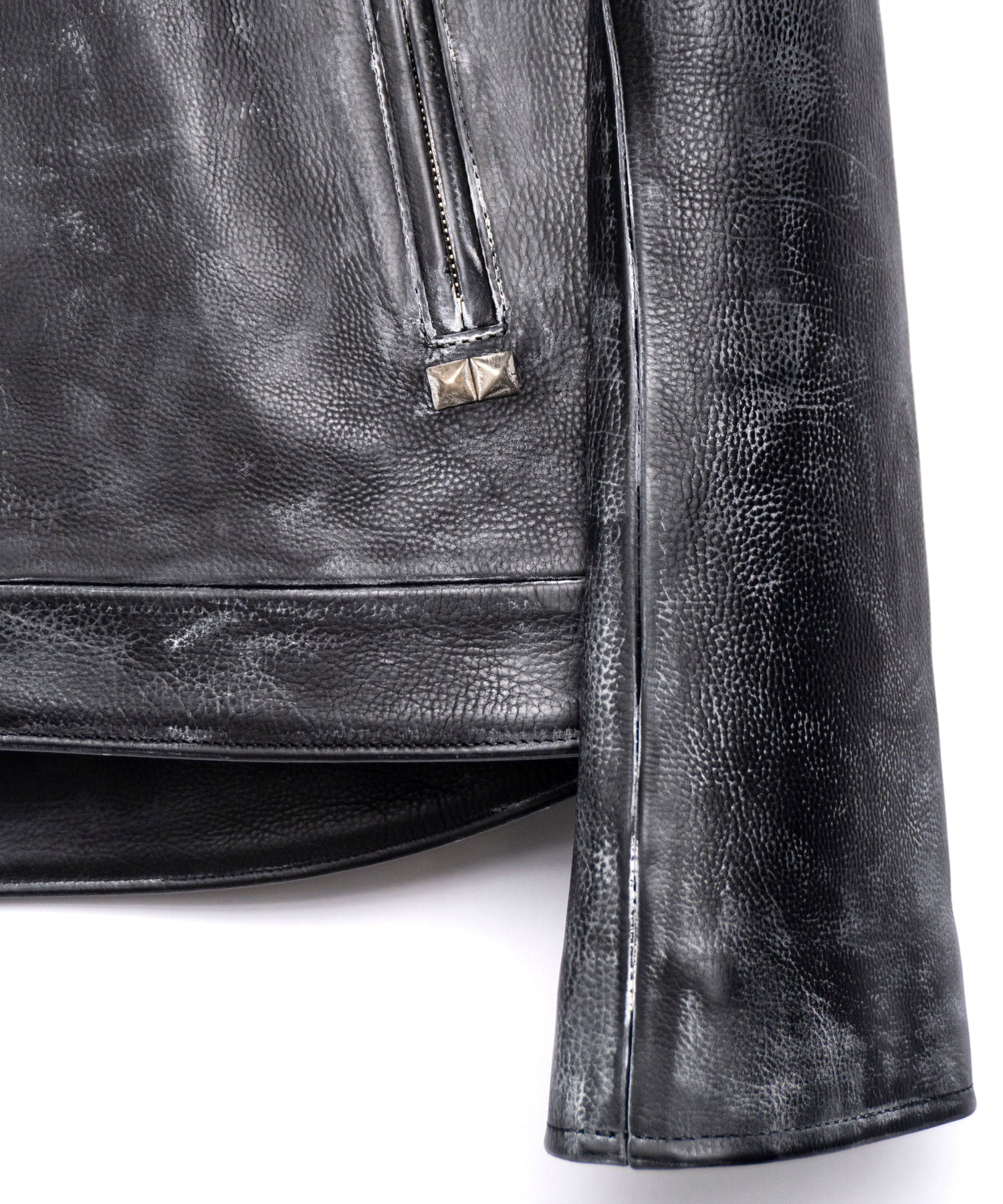 画像をギャラリービューアに読み込む, 【直営限定】オイルカーフ RAVEN ダブルライダースジャケット CUSTOM