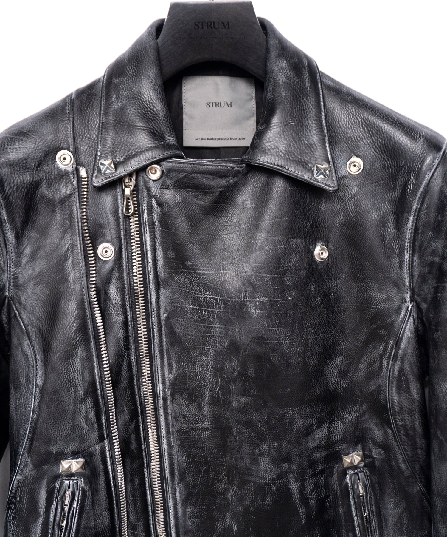 画像をギャラリービューアに読み込む, 【直営限定】オイルカーフ RAVEN ダブルライダースジャケット CUSTOM