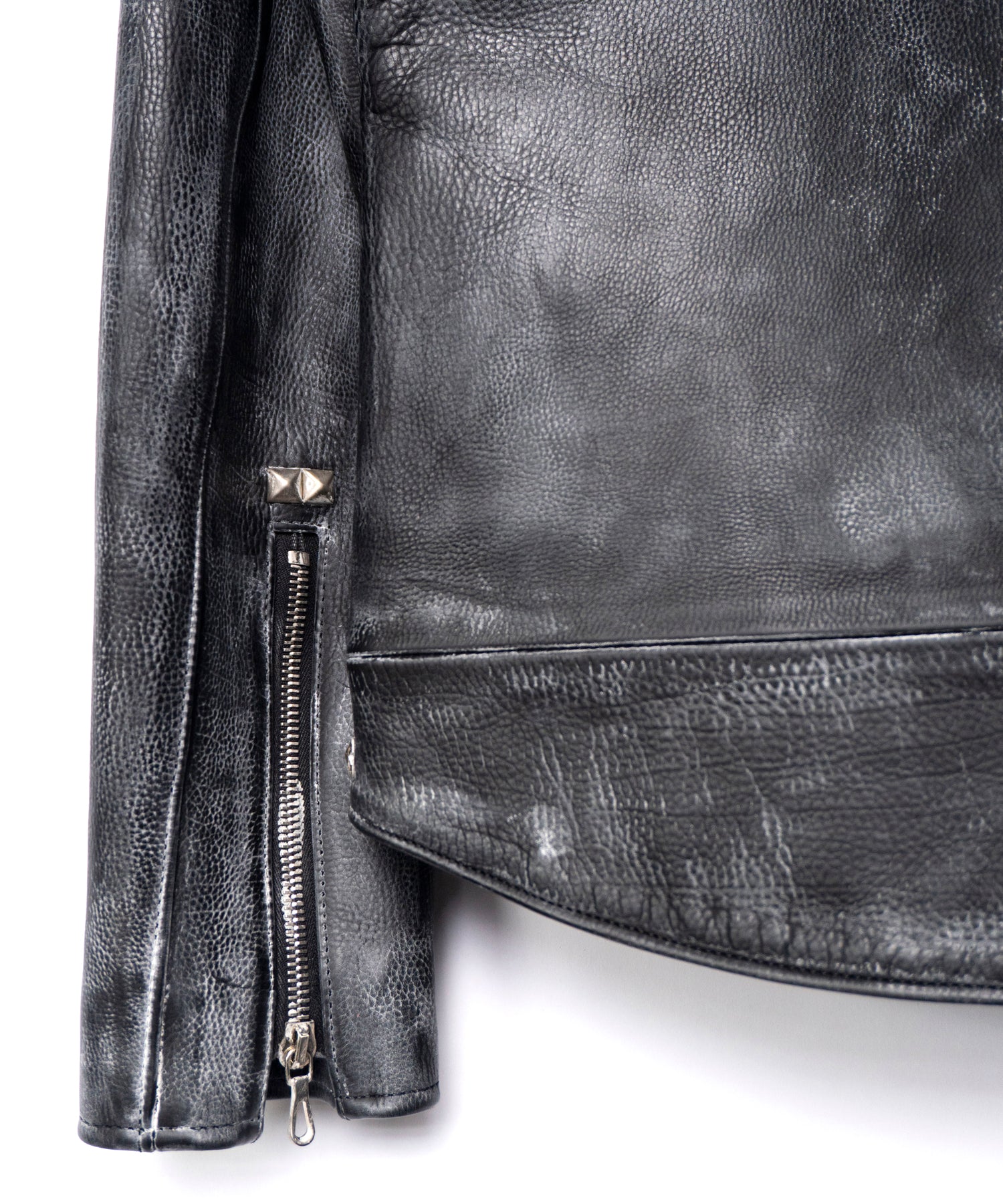 直営限定】オイルカーフ RAVEN ダブルライダースジャケット CUSTOM