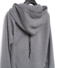 【直営限定】ジップアップ パッチワークフーディー - GRAY
