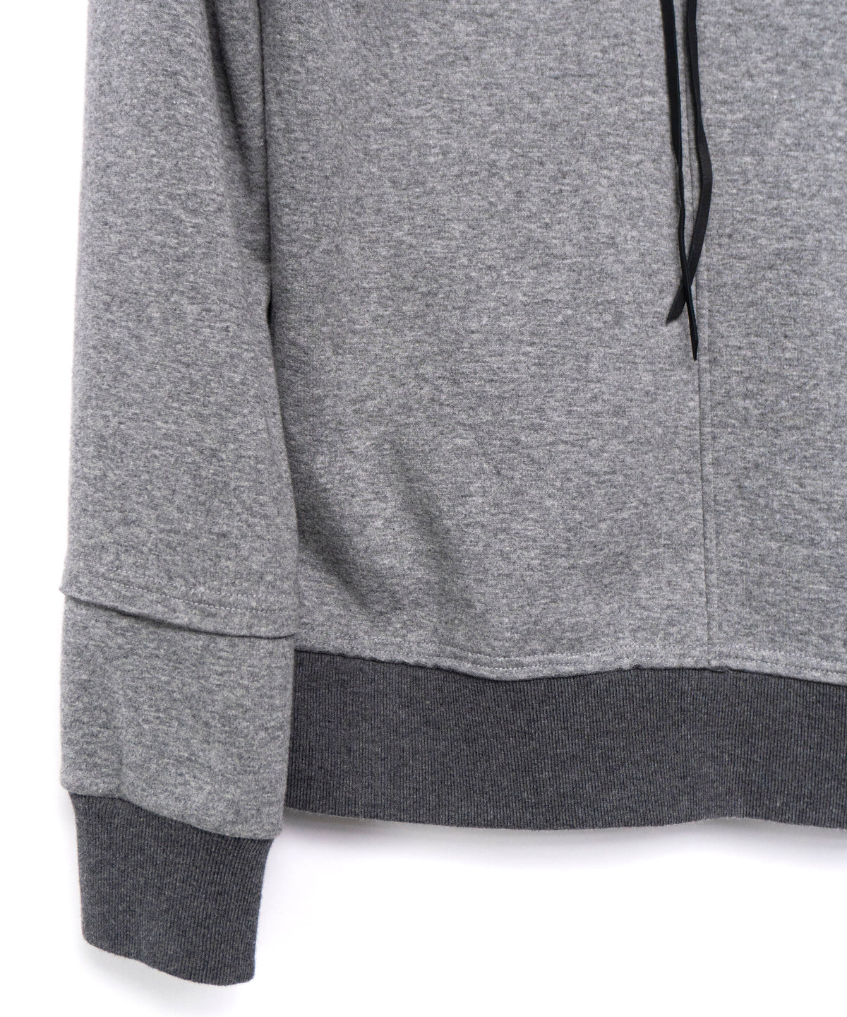 【直営限定】ジップアップ パッチワークフーディー - GRAY