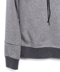 Load image into Gallery viewer, Zip-up Patchwork Hoodie - GRAY
