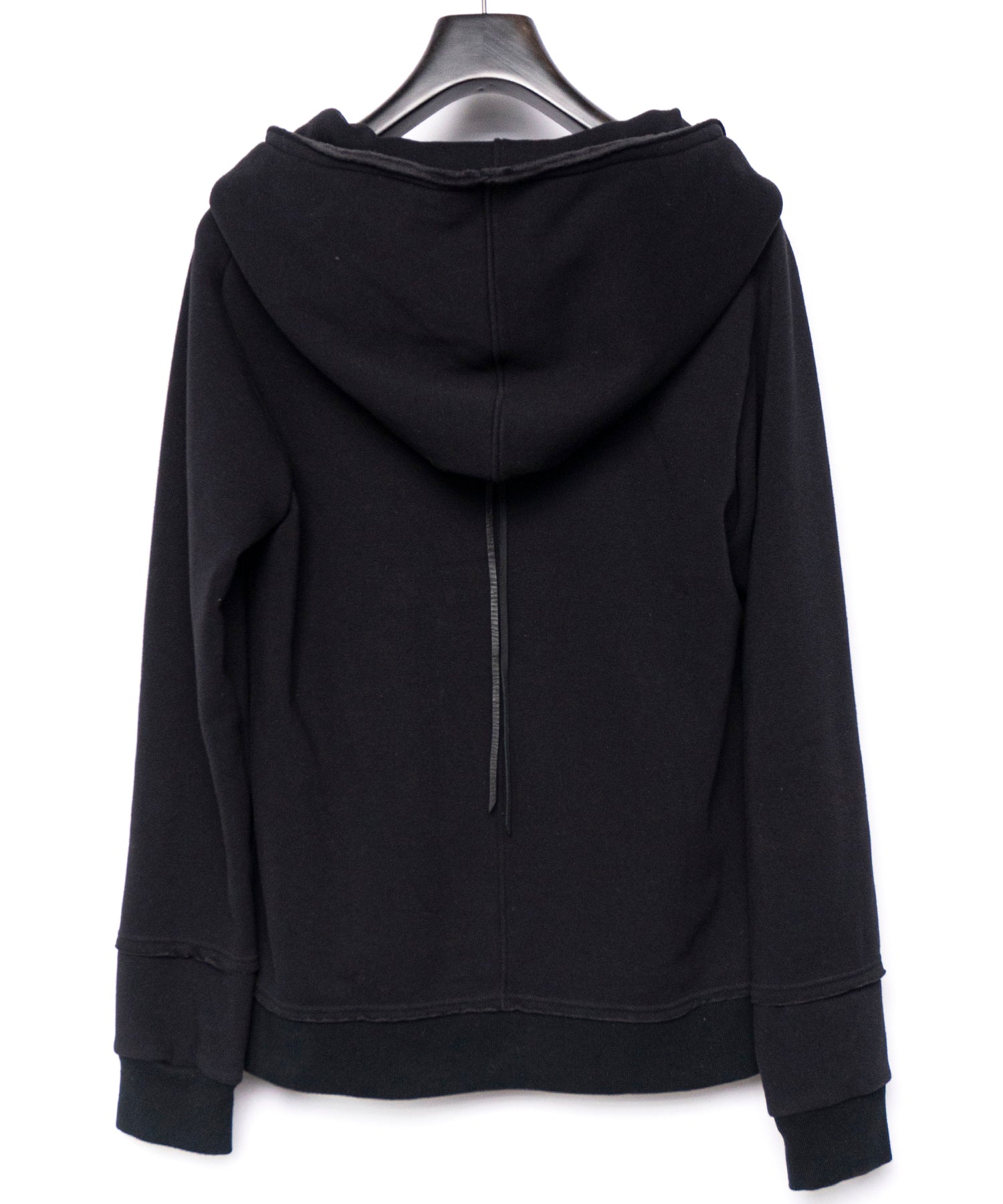 Load image into Gallery viewer, Zip-up Patchwork Hoodie - BLACK