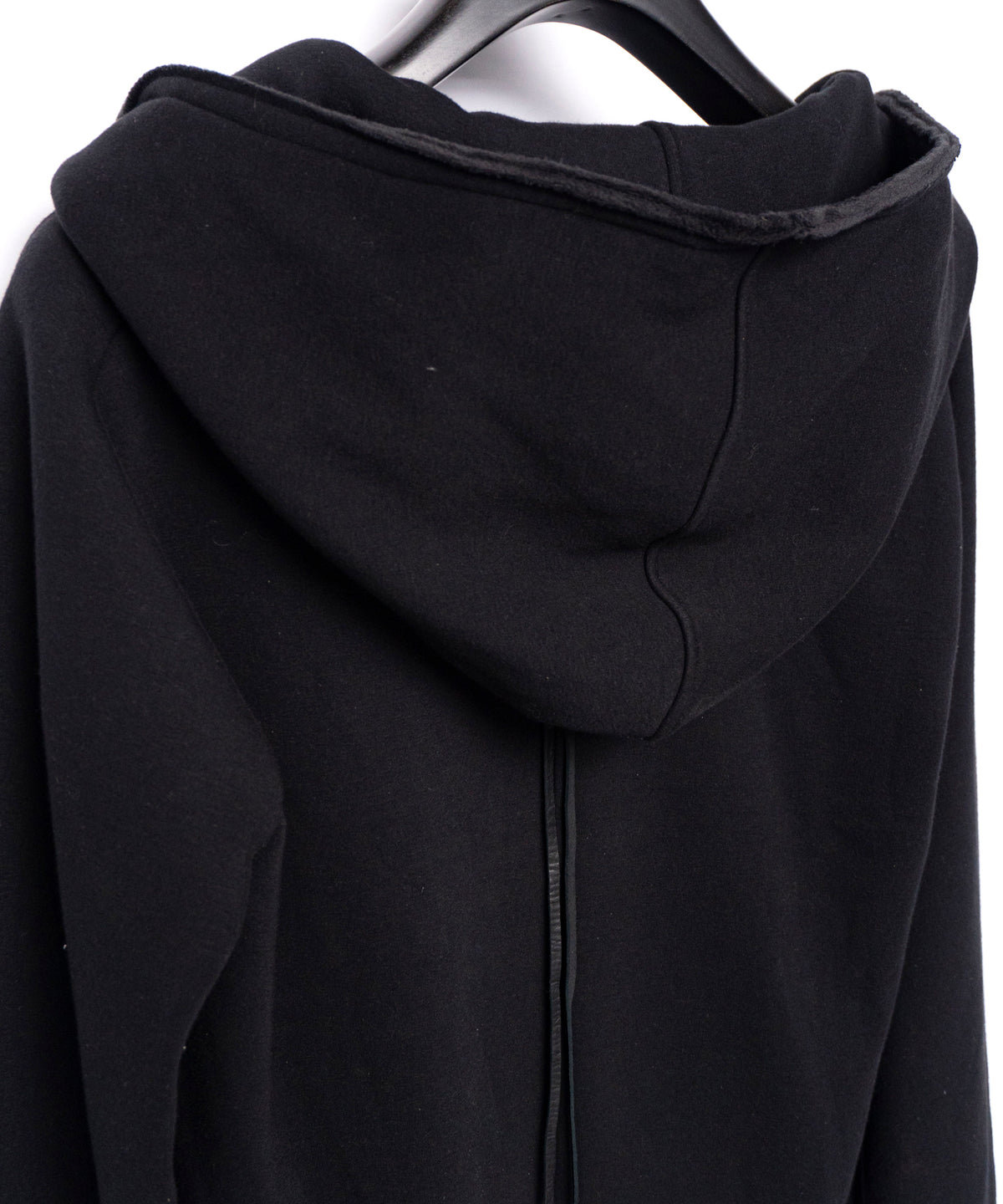 【直営限定】ジップアップ パッチワークフーディー - BLACK