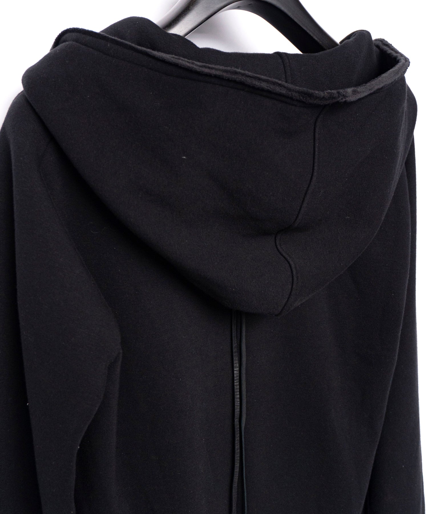 Load image into Gallery viewer, Zip-up Patchwork Hoodie - BLACK