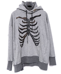 Load image into Gallery viewer, Pullover Bone Hoodie - GRAY