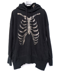 Pullover Bone Hoodie - BLACK