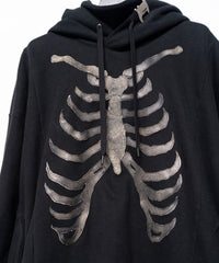 Load image into Gallery viewer, Pullover Bone Hoodie - BLACK