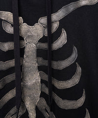 Load image into Gallery viewer, Pullover Bone Hoodie - BLACK