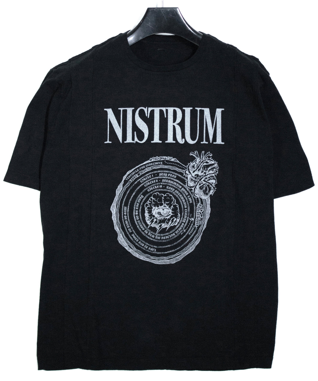 【直営店限定】30/- ナチュラルソフト天竺 NISTRUM ワイド Tシャツ - BLACK