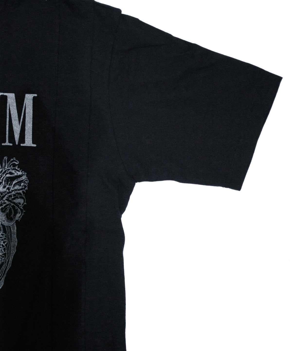 【Flagship shop limited color】Natural Soft Cotton Oversize Crew Neck T-shirt - BLACK