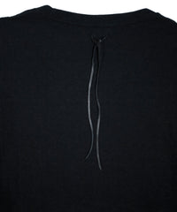 【Flagship shop limited color】Natural Soft Cotton Oversize Crew Neck T-shirt - BLACK