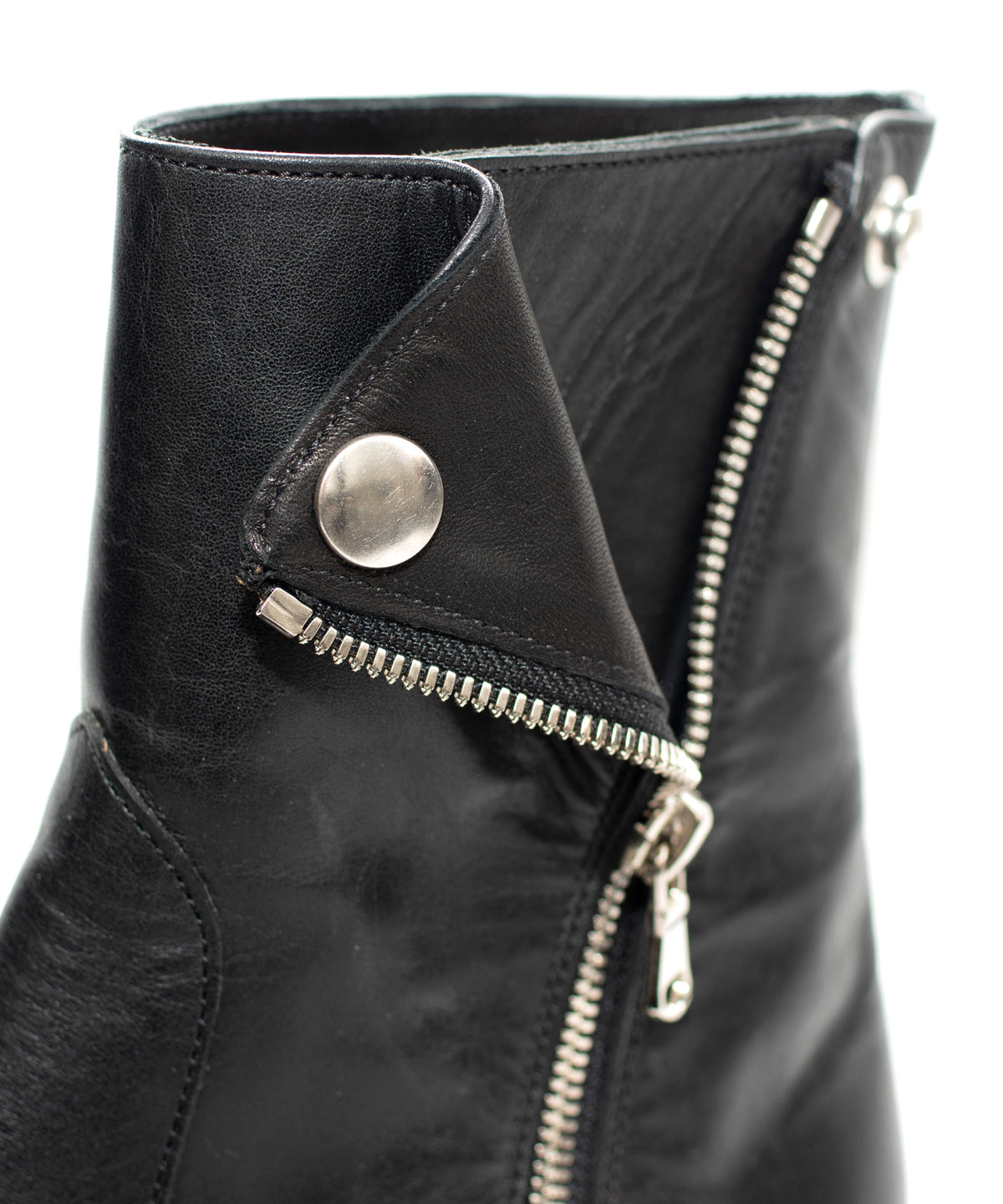 ジャパンステア イタリアンWオイル TRASH ライダース ブーツ - BLACK