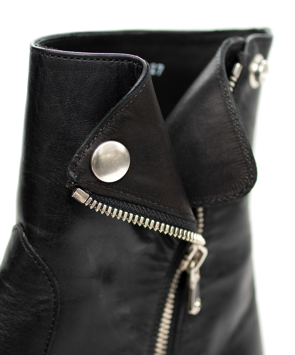 ジャパンステア イタリアンWオイル TRASH ライダース ブーツ - BLACK