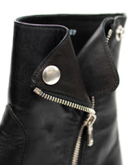 ジャパンステア イタリアンWオイル TRASH ライダース ブーツ - BLACK