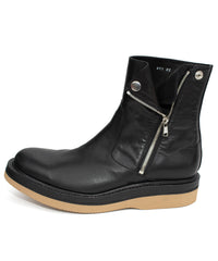 ジャパンステア イタリアンWオイル TRASH ライダース ブーツ - BLACK