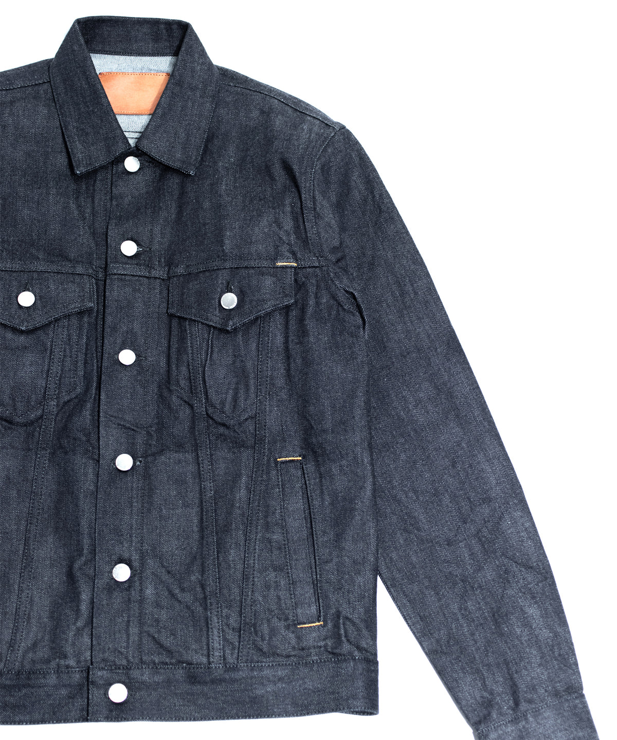 【直営限定】14oz ディープブルー ヘビーセルヴィッチ デニム Gジャン - INDIGO