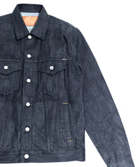 【直営限定】14oz ディープブルー ヘビーセルヴィッチ デニム Gジャン - INDIGO