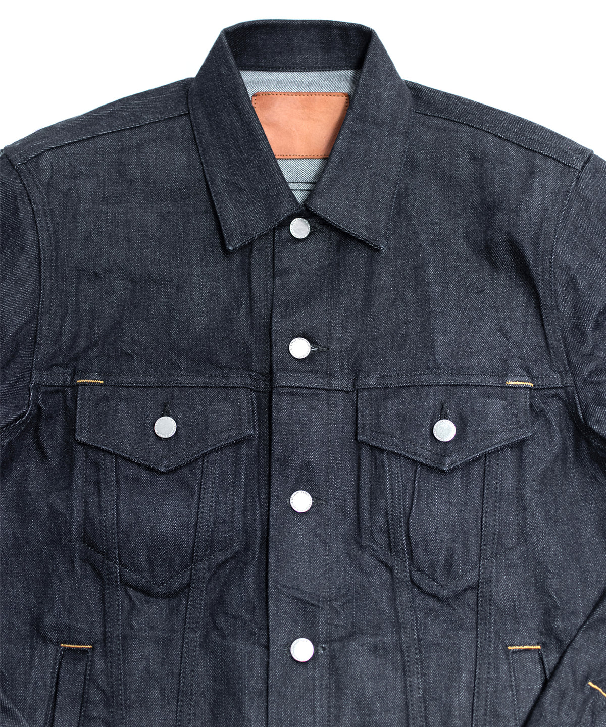 【直営限定】14oz ディープブルー ヘビーセルヴィッチ デニム Gジャン - INDIGO