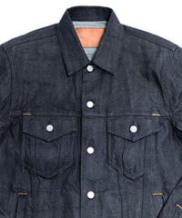 【直営限定】14oz ディープブルー ヘビーセルヴィッチ デニム Gジャン - INDIGO