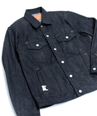【直営限定】14oz ディープブルー ヘビーセルヴィッチ デニム Gジャン - INDIGO