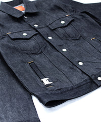 【直営限定】14oz ディープブルー ヘビーセルヴィッチ デニム Gジャン - INDIGO