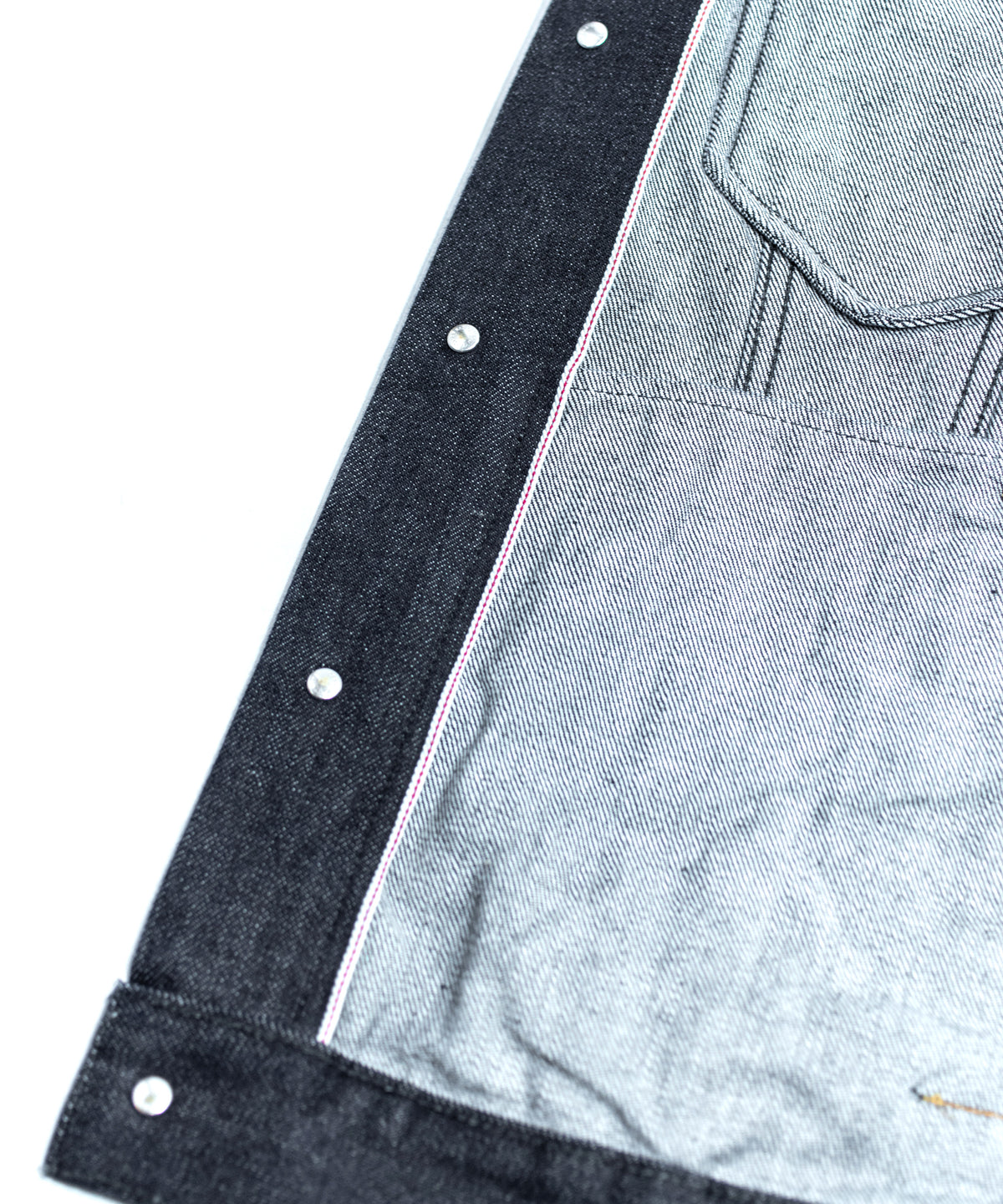 【直営限定】14oz ディープブルー ヘビーセルヴィッチ デニム Gジャン - INDIGO