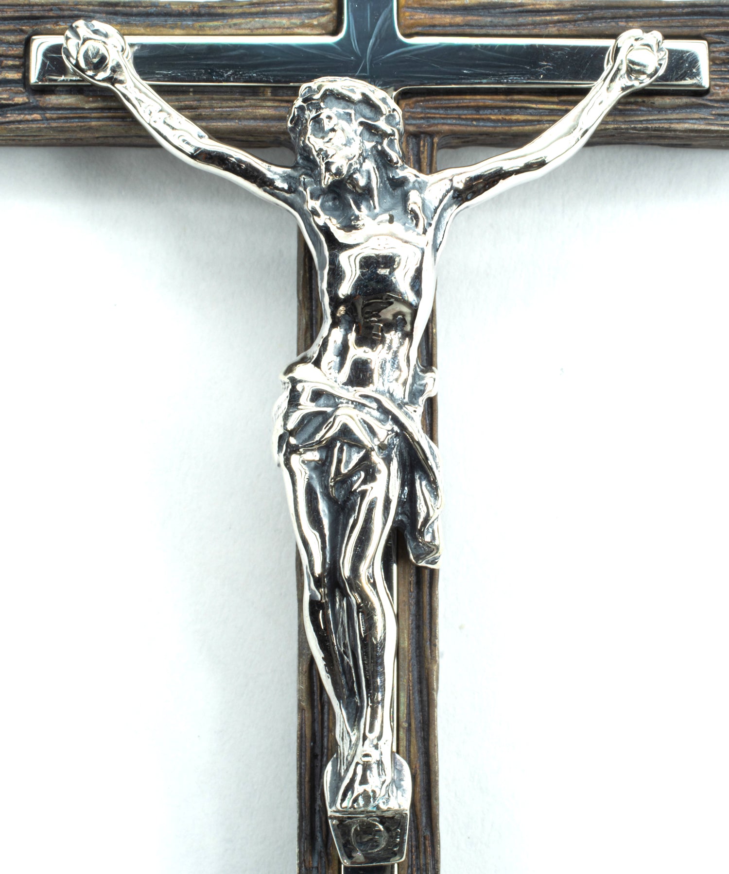 Load image into Gallery viewer, Cross necklace (driftwood processing / mirror polish)