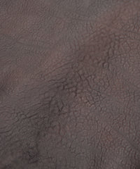 フルベジタブルタンニン鞣し イタリアン シュリンク ダブルショルダー 燃焼製品染め Burning Dyed  M.JOEY ダブルライダースジャケット - NIGHTFALL BLACK