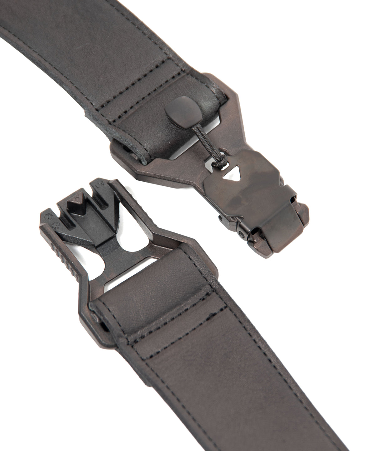 フルベジタブルタンニン鞣し ジャパン ベンズ Burning Dyed - 燃焼製品染め HIGH THROTTLE ボディーバッグ - GRAPHITE GRAY
