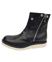 Load image into Gallery viewer, Full tanning pit-tanned shrink horsehide riders boots - BLACK