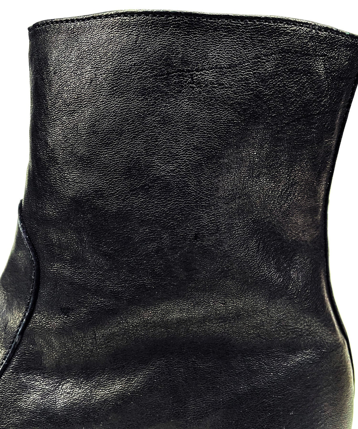 フルタンニン ピット鞣し シュリンク ホースハイド TRASH ライダース ブーツ - BLACK