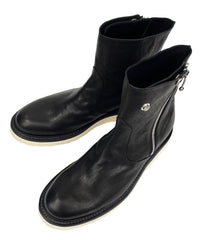 Load image into Gallery viewer, Full tanning pit-tanned shrink horsehide riders boots - BLACK